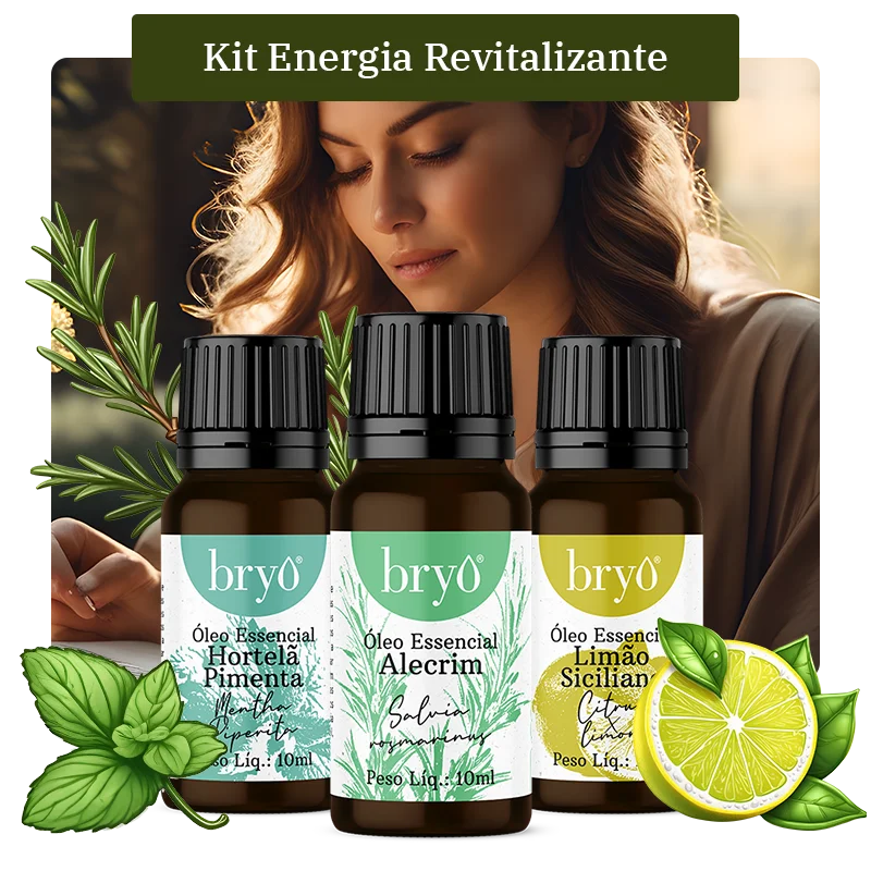 Kit Óleos Essenciais Energia Revitalizante